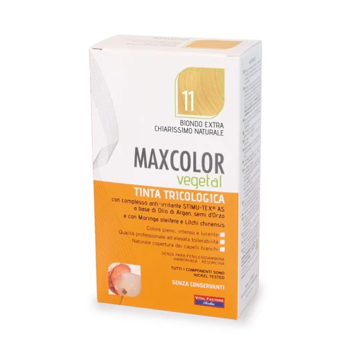 MAX COLOR VEGETAL 11 BIONDO EXTRA CHIARO NATURALE 140 ML