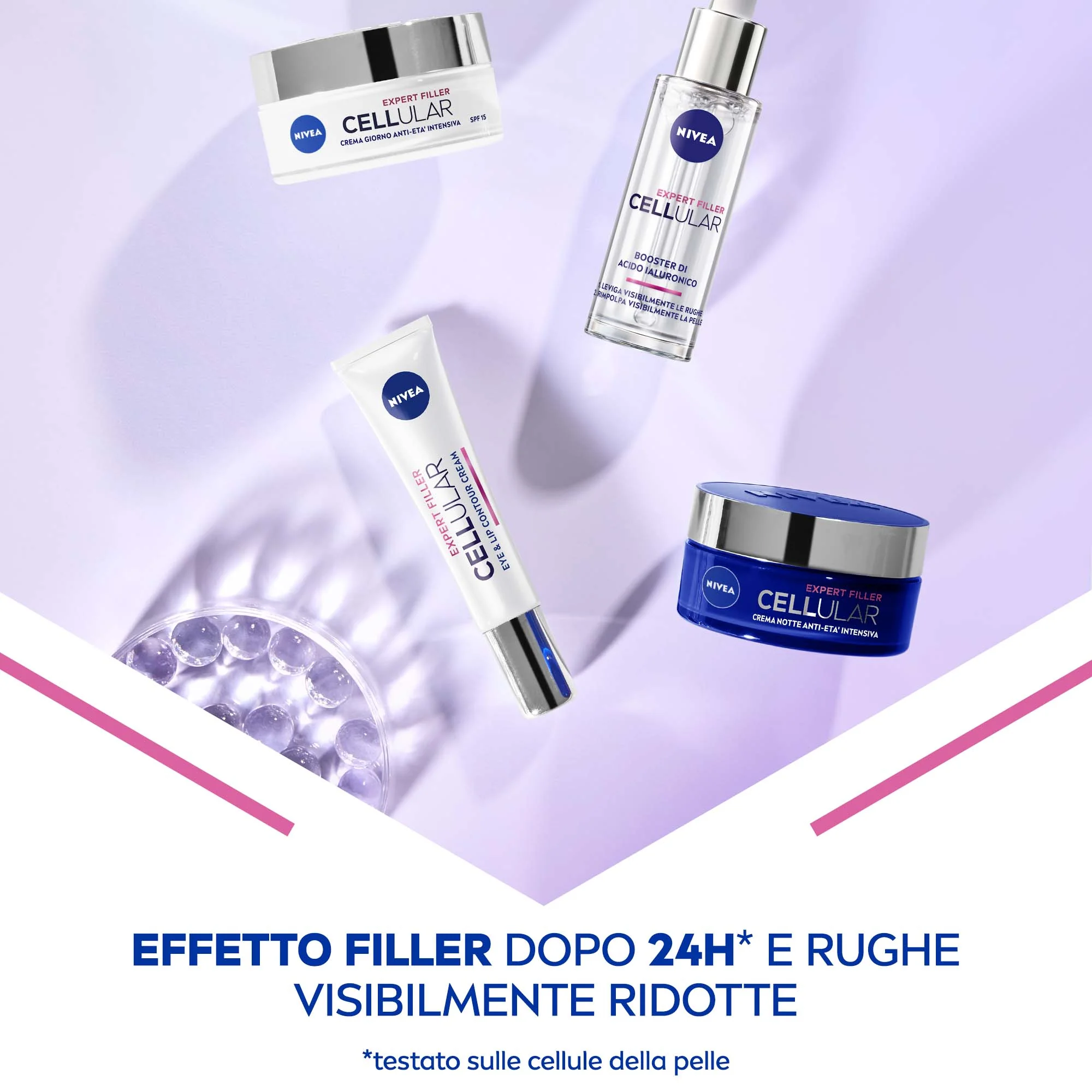 Nivea Cellular Expert Filler Anti-Età Crema Giorno Azione Rassodante