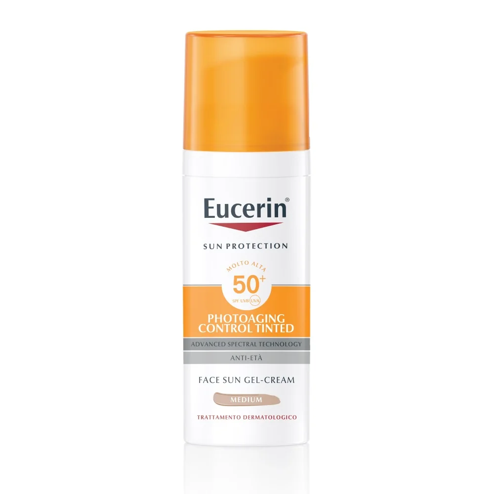 EUCERIN SUN PHOTOAGING CONTROL TINTED GEL CREME SPF50+ MEDIUM 50 ML