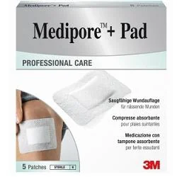 MEDIPORE+PAD MEDICAZIONE STERILE 10X15 CM 5 PEZZI