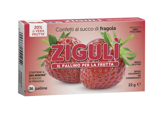 ZIGULÌ FRAGOLA BLISTER 36 PALLINE