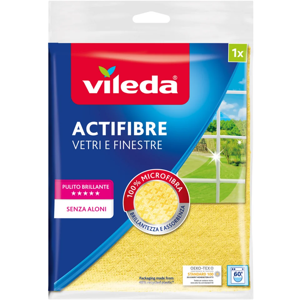 VILEDA PANNO ACTIFIBRE VETRI 1 PEZZO