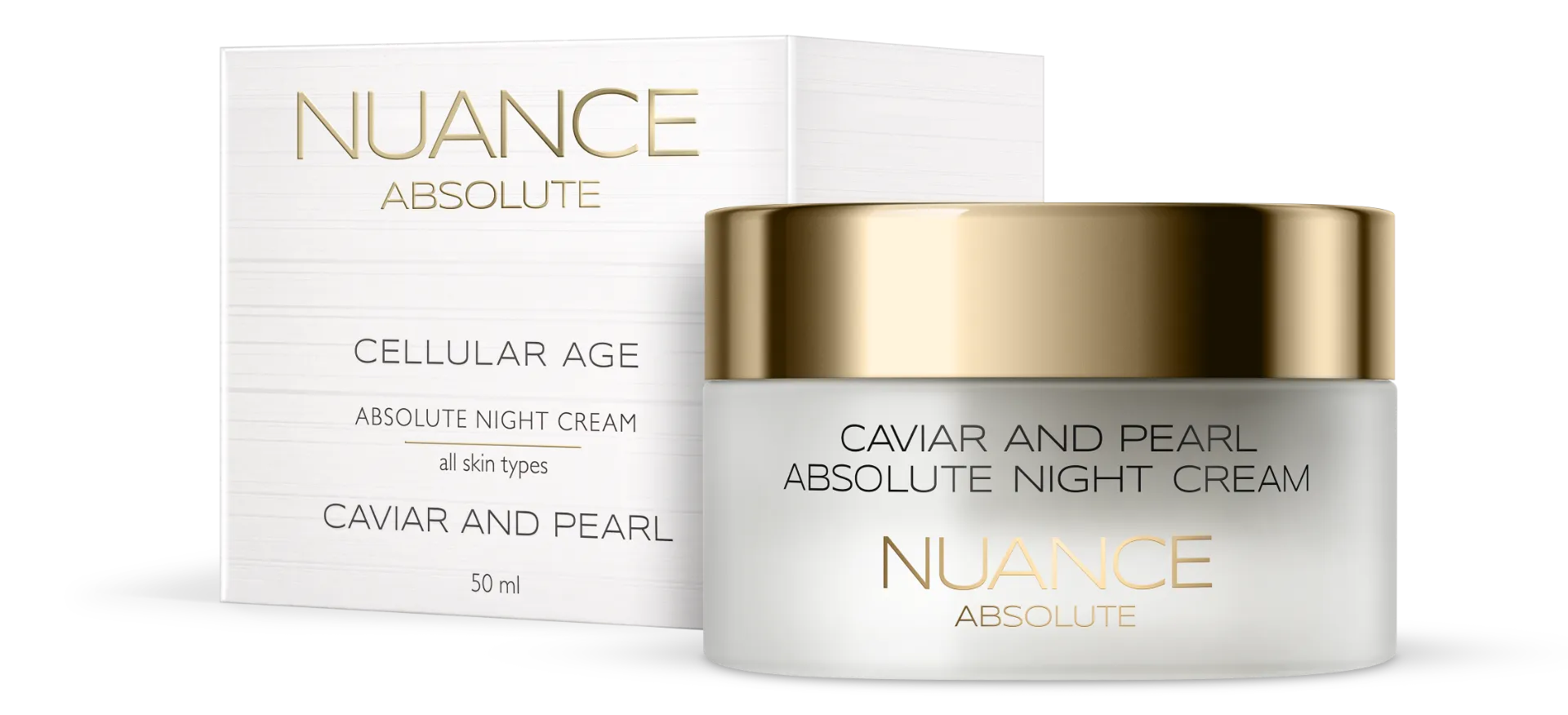 Nuance Absolute Caviar And Pearl Night Cream 50 Ml Crema notte multiattiva per tutti i tipi di pelle