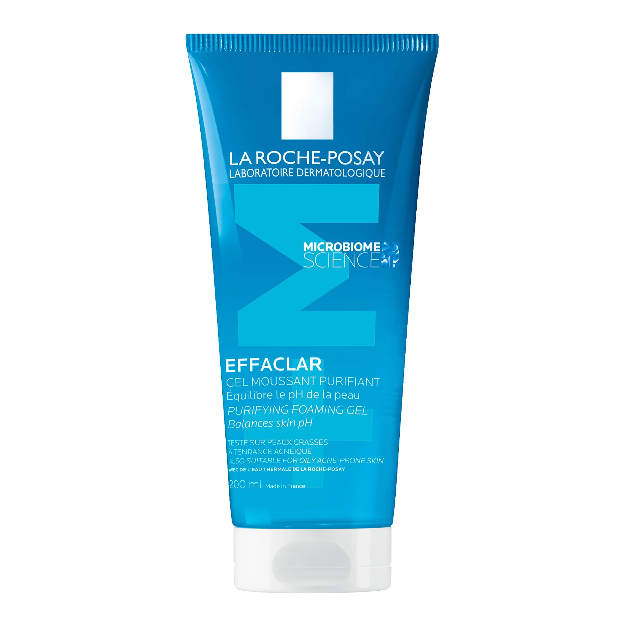 La Roche Posay Effaclar Gel Mousse Purificante 200 ml Detergente Viso per Pelle Grassa e Sensibile