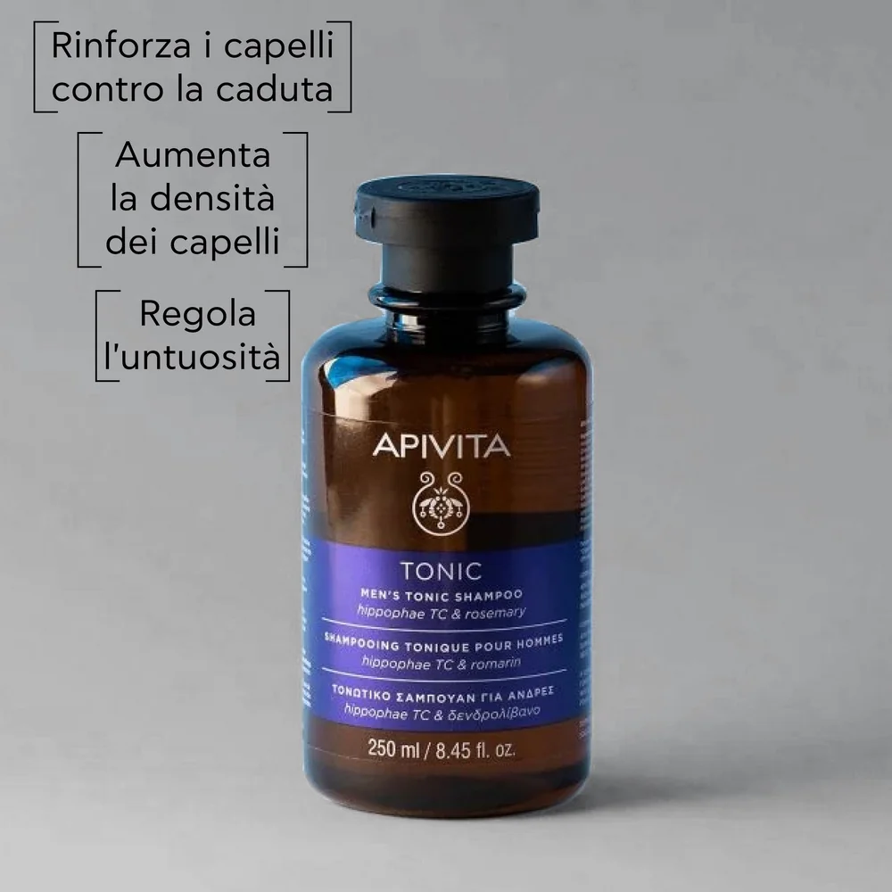 Apivita Tonic Sh Men A/Cad 250Ml 