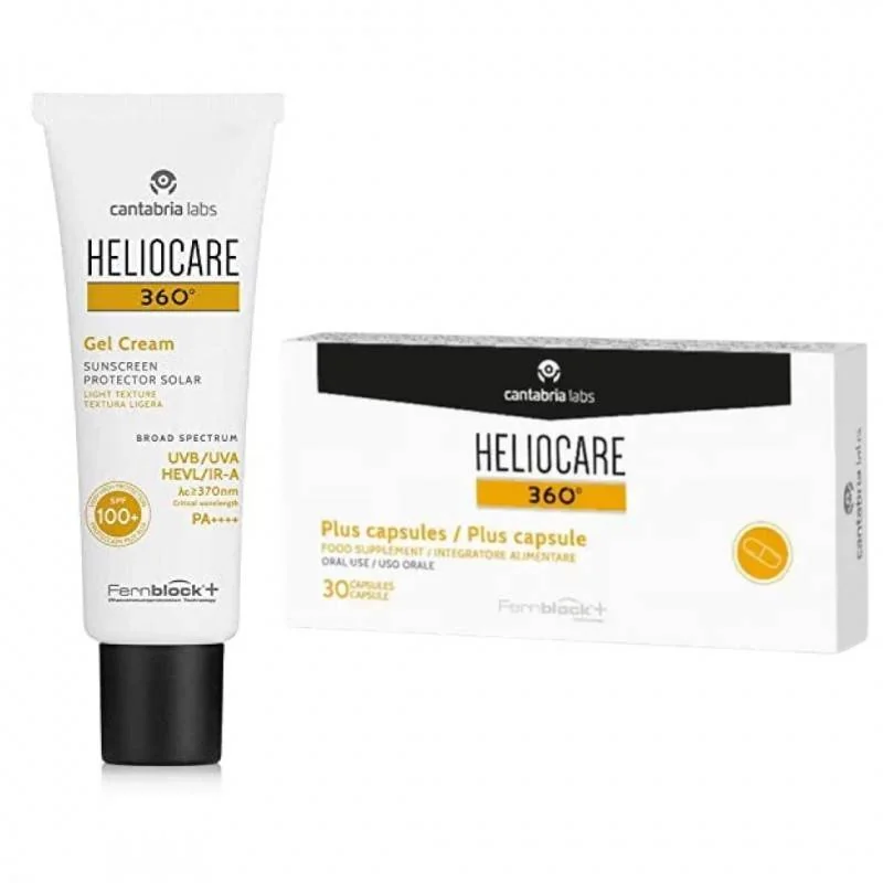 HELIOCARE 360° GEL CREAM 100+ C/ HELIOCARE 360° PLUS CAPSULE