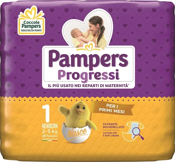 PAMPERS PROGRESSI NEWBORN 28PZ