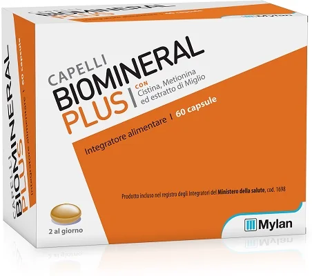 BIOMINERAL PLUS INTEGRATORE ANTICADUTA CAPELLI 60 CAPSULE