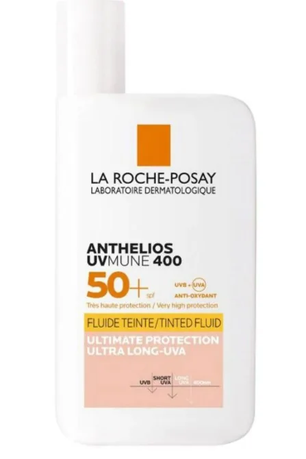 La Roche Posay Anthelios Uvmune 400 Fluido Invisibile Colorato SPF 50+ 50 ml Protezione Estrema da UVA Ultra Lunghi