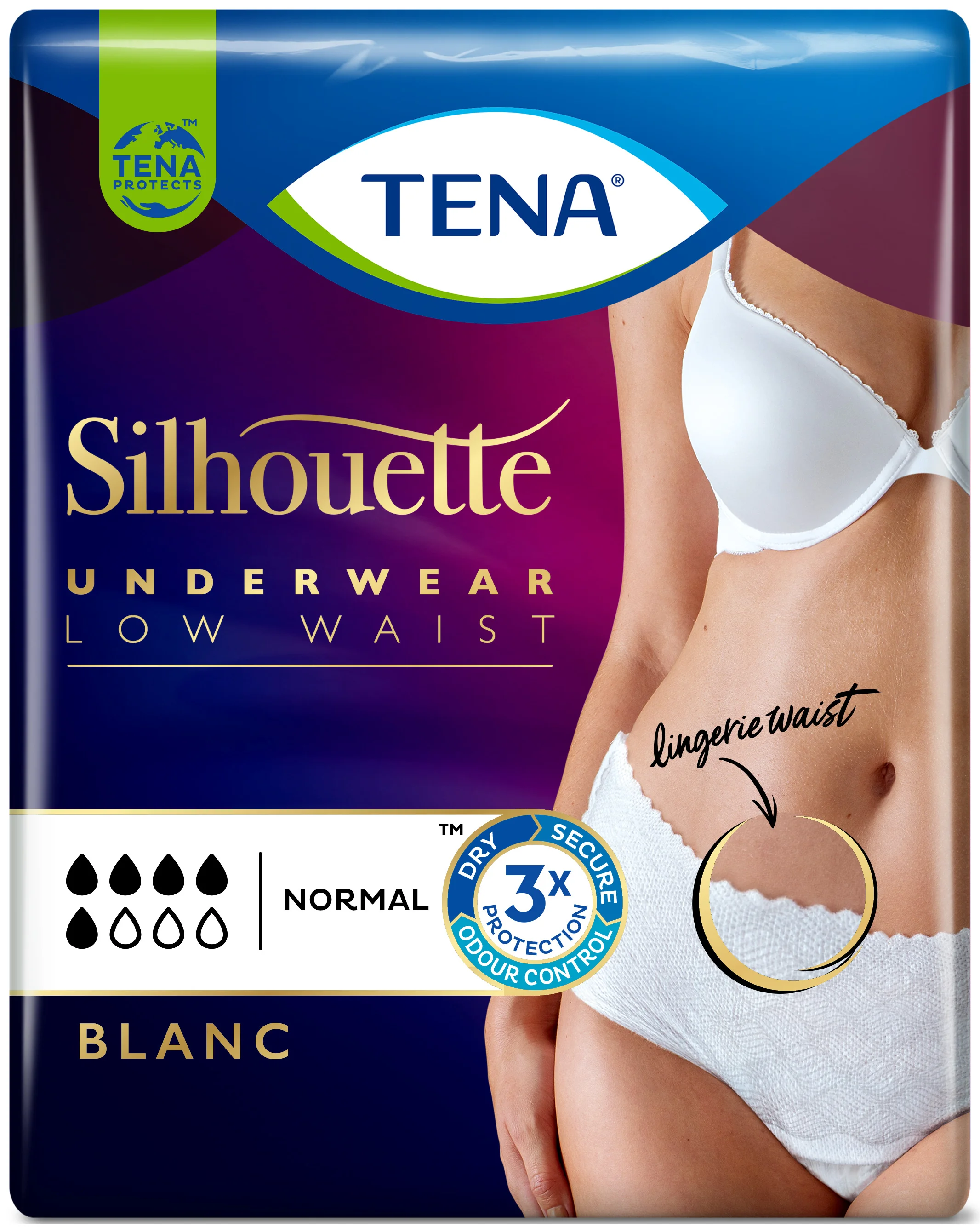 Tena Silhouette Blanc L 5 Pezzi Mutandine Assorbenti Taglia L