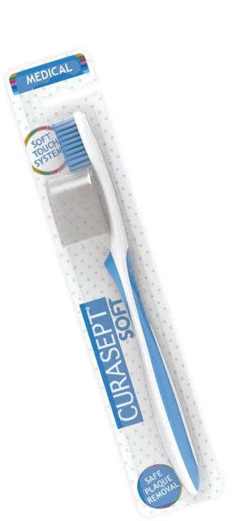 CURASEPT SPAZZOLINO SOFT MEDICAL AZZURRO