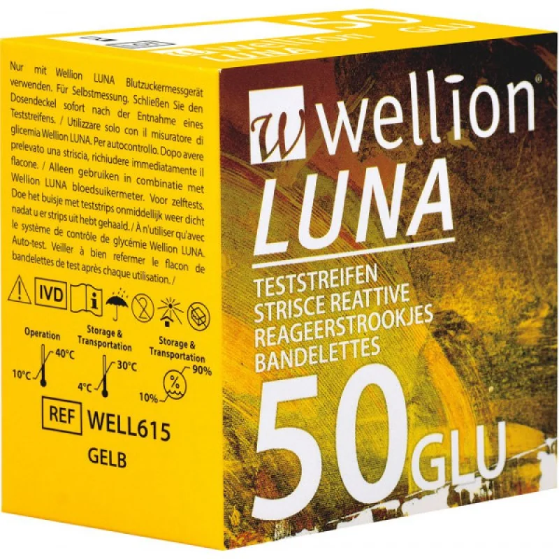 WELLION LUNA 50 STRIPS GLICEM