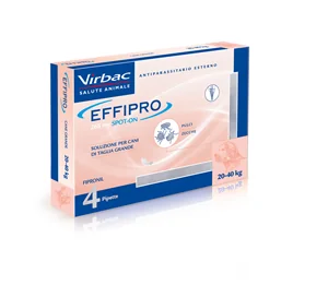 EFFIPRO SPOTON CANE 4 PIPETTE 20 A 40 KG