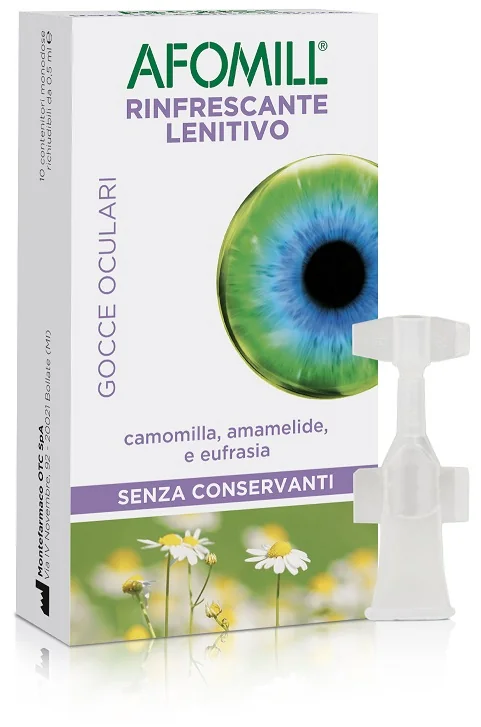 AFOMILL RINFRESCANTE E LENITIVO GOCCE OCULARI 10 FLACONCINI MONODOSE