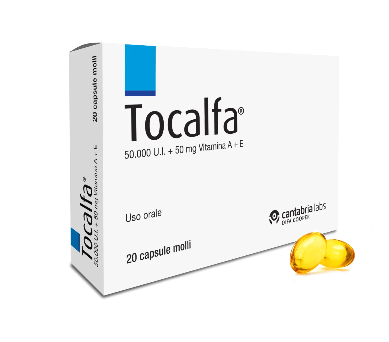 TOCALFA VITAMINA A 50.000 U.I. + VITAMINA E 50 MG