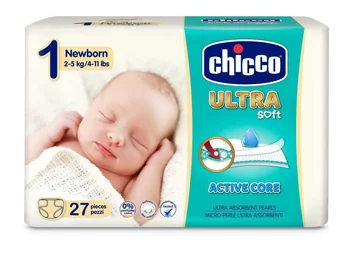 CHICCO PANNOLINO ULTRA 1 NEWBORN 2-5 KG 27 PEZZI