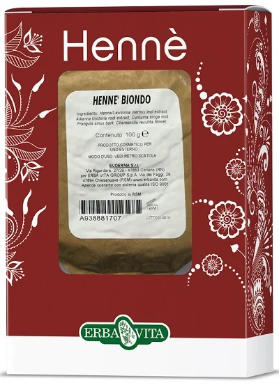 ERBA VITA HENNÈ COLOR CAP BIONDO TINTURA PER CAPELLI 100 G