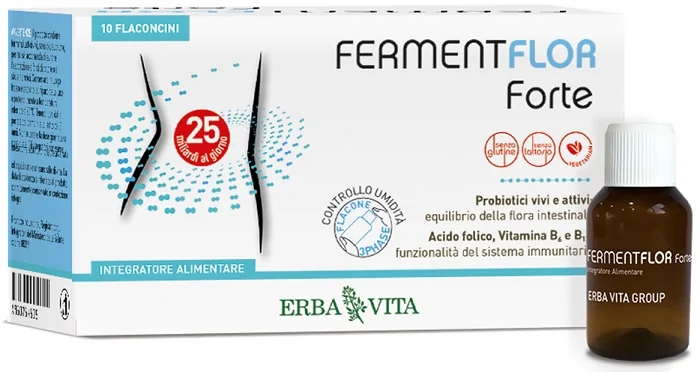 ERBA VITA FERMENTFLOR FORTE INTEGRATORE INTESTINALE 10 FLACONCINI