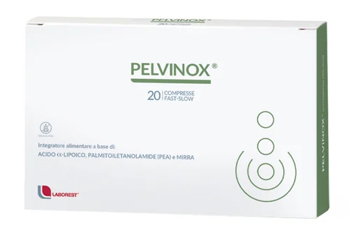 PELVINOX INTEGRATORE PER I MUSCOLI PELVICI 20 COMPRESSE FAST-SLOW