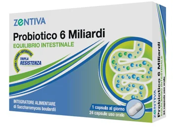 ZENTIVA PROBIOTICO 6MLD 24CPS