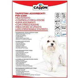 TAPPETINO ASSORBENTE CANI 60X60 25 PEZZI