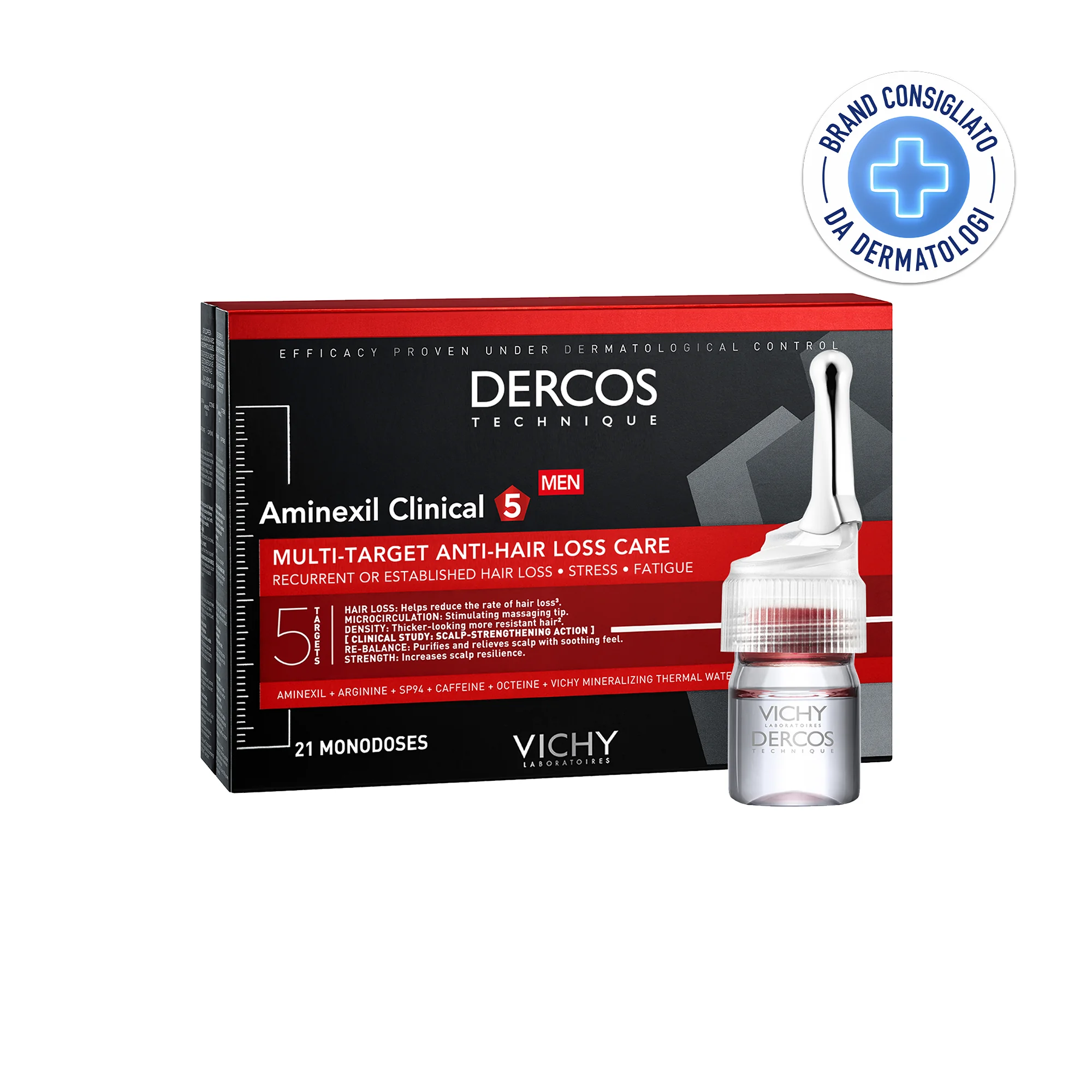 VICHY DERCOS AMINEXIL INTENSIVE 5 UOMO 21 FIALE