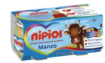 NIPIOL OMOGENEIZZATO MANZO 2 VASETTI DA 80 G