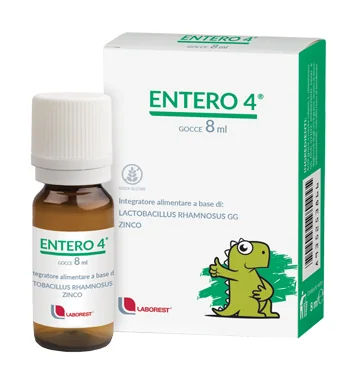 ENTERO 4 GOCCE INTEGRATORE DI PROBIOTICI 8 ML + SIRINGA DOSATRICE