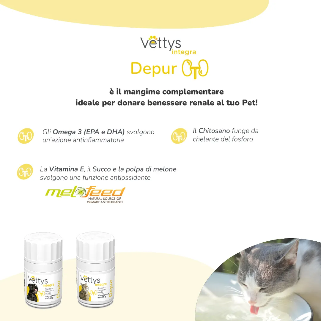 Vettys Integra Depur Cane 30 Compresse Depurativo per Cani