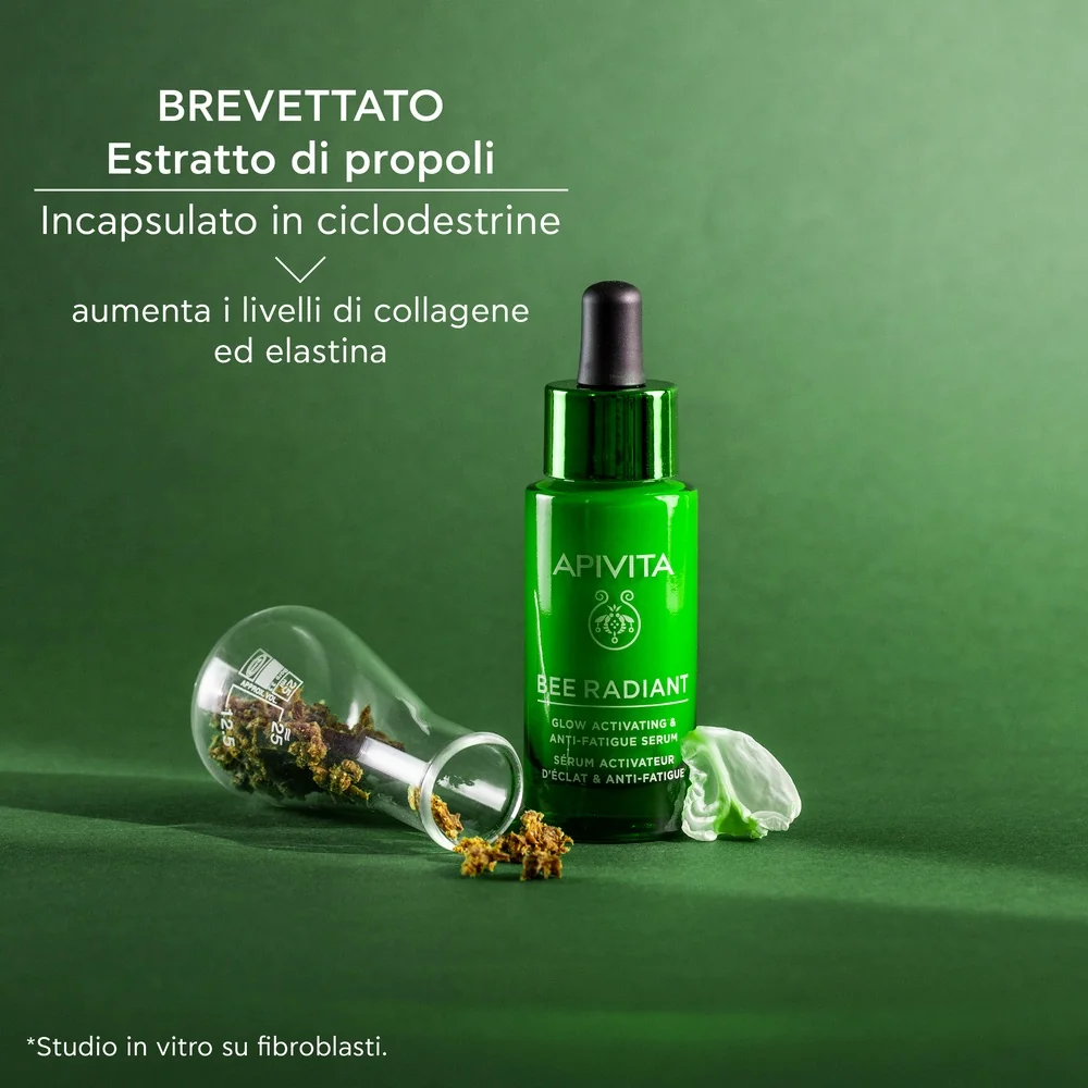 Apivita Bee Radiant Peony Serum 30 Ml Attivatore Luminosità e Anti-Fatica