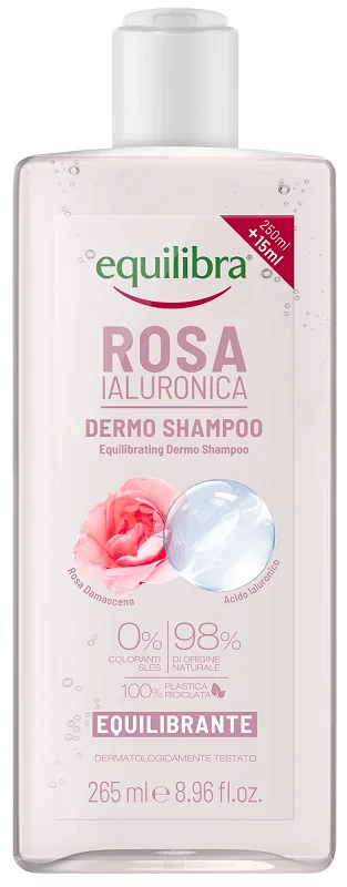 EQUILIBRA CAPELLI ROSA IALURONICA DERMO SHAMPOO IDRATANTE 265 ML