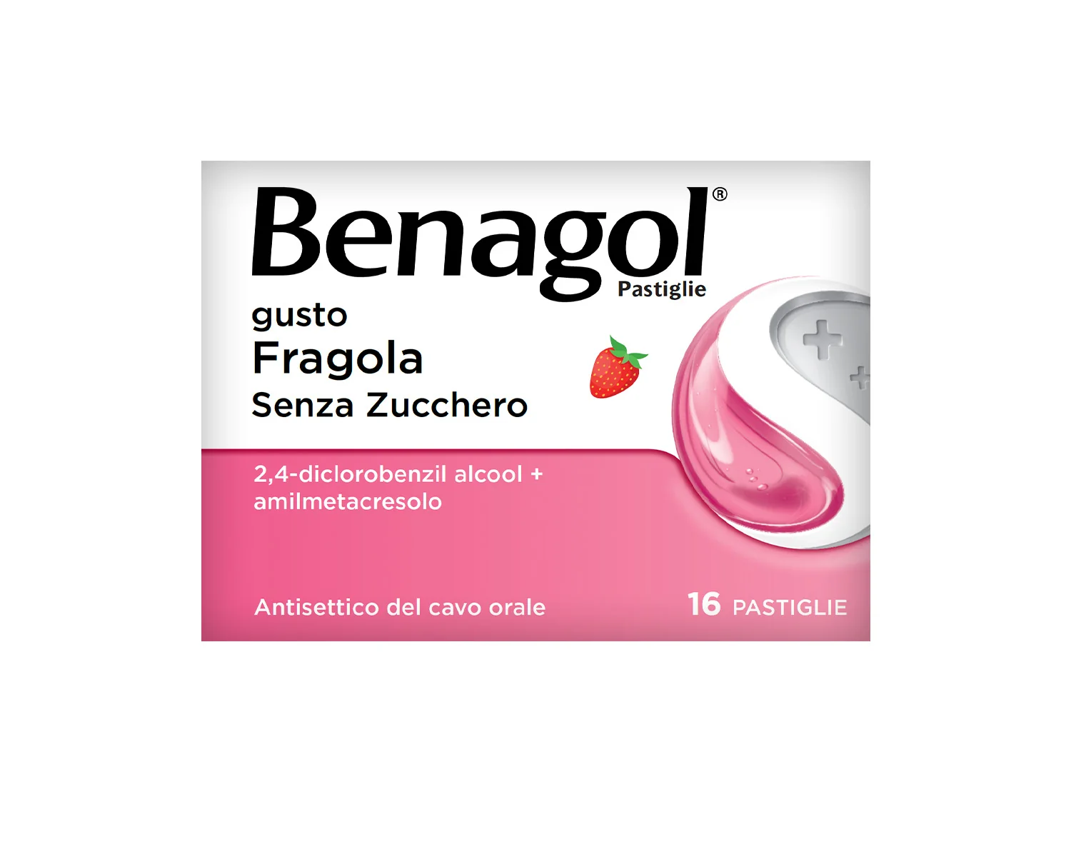 BENAGOL FRAGOLA SENZA ZUCCHERO 16 PASTIGLIE