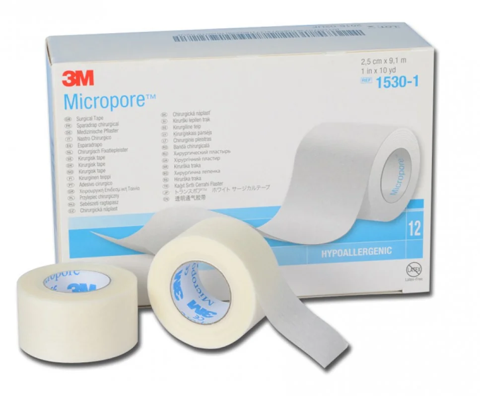 3M ITALIA MICROPORE CEROTTO SU ROCCHETTO SILICONE 2,5 CM X 5 M