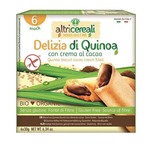 ALTRICEREALI DELIZIA QUINOA CON CREMA AL CACAO 6 PEZZI DA 30 G