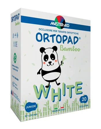 MASTER-AID ORTOPAD WHITE OCCLUSORE PER TERAPIE ORTOTTICHE BAMBINI TAGLIA JUNIOR 50 PEZZI