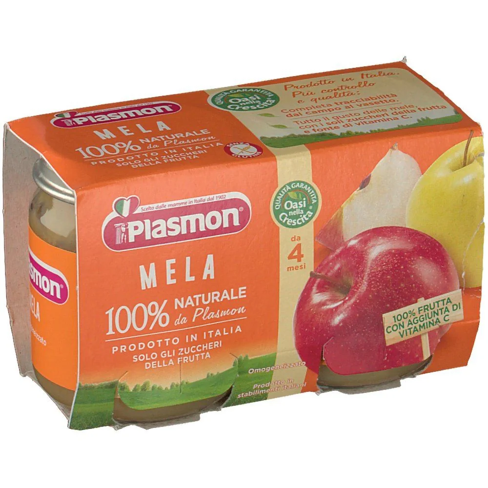 PLASMON OMOGENEIZZATO MELA 2X104 G