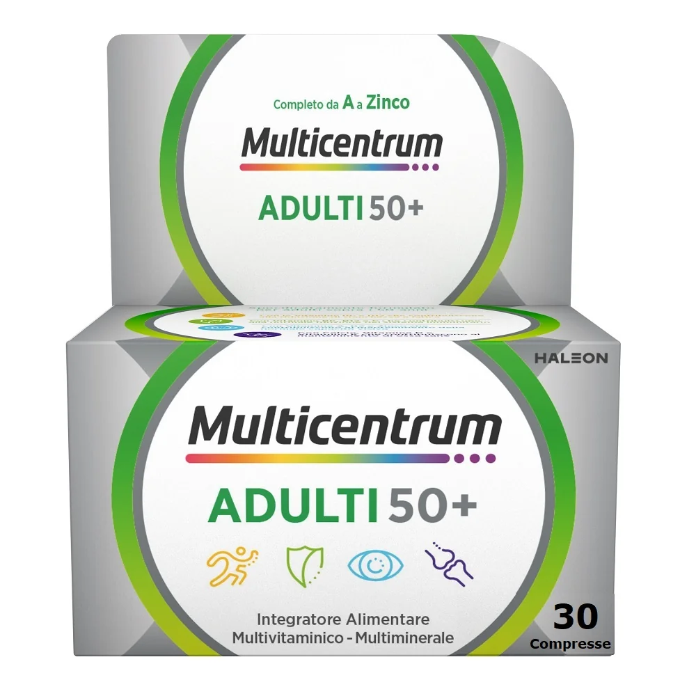 Multicentrum Select 50+ Integratore Multivitaminico Multiminerale 30 Compresse Minerali e Vitamine