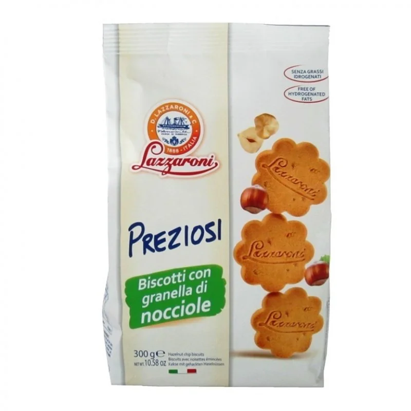 LAZZARONI PREZIOSI FROLLINI CON CACAO E NOCCIOLE 300 G