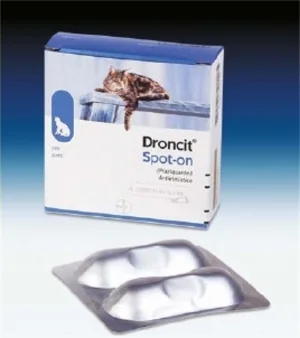 Droncit Spoton 20Mg Vetoquinol 4 Tubetti Da 0,5Ml 