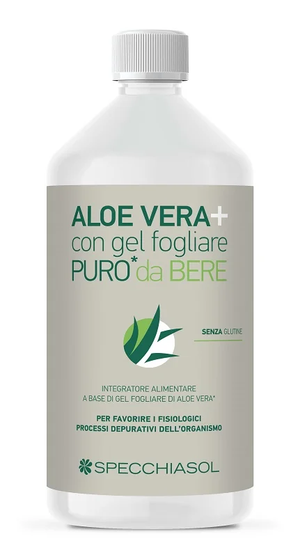 SPECCHIASOL ALOEVERA+ SUCCO PURO INTEGRATORE LENITIVO EMOLLIENTE 1000 ML