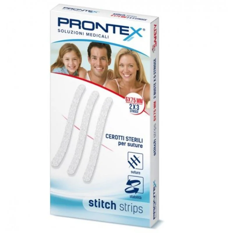 PRONTEX STITCH STRIPS 6X75 10P