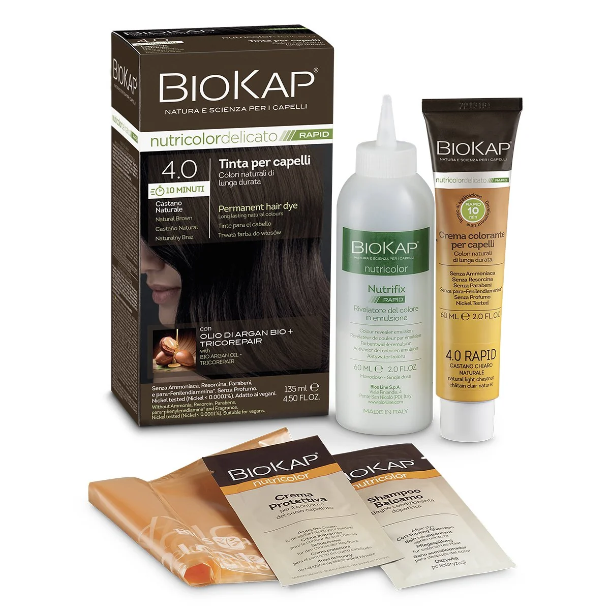 BIOKAP NUTRICOLOR DELICATO RAPID 8.03 BIONDO CHIARO NATURALE