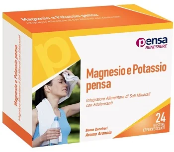 PENSA PHARMA MAGNESIO & POTASSIO INTEGRATORE DI SALI MINERALI 24 BUSTINE