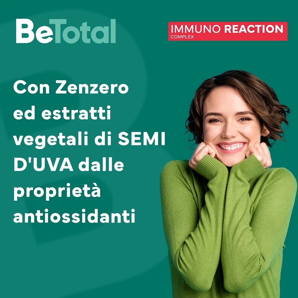 Be-Total Immuno Reaction 8 Flaconcini Integratore Alimentare Difese Immunitarie Vitamina C