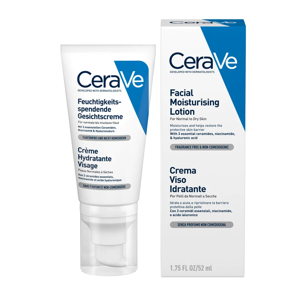 Cerave Crema Viso Idratante 50 ml Per Pelli da Normale a Secche