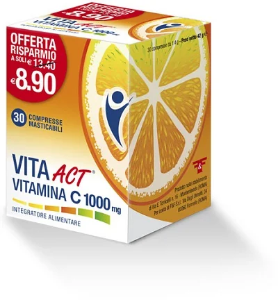 VITA ACT VITAMINA C 1000 MG 30 COMPRESSE MASTICABILI