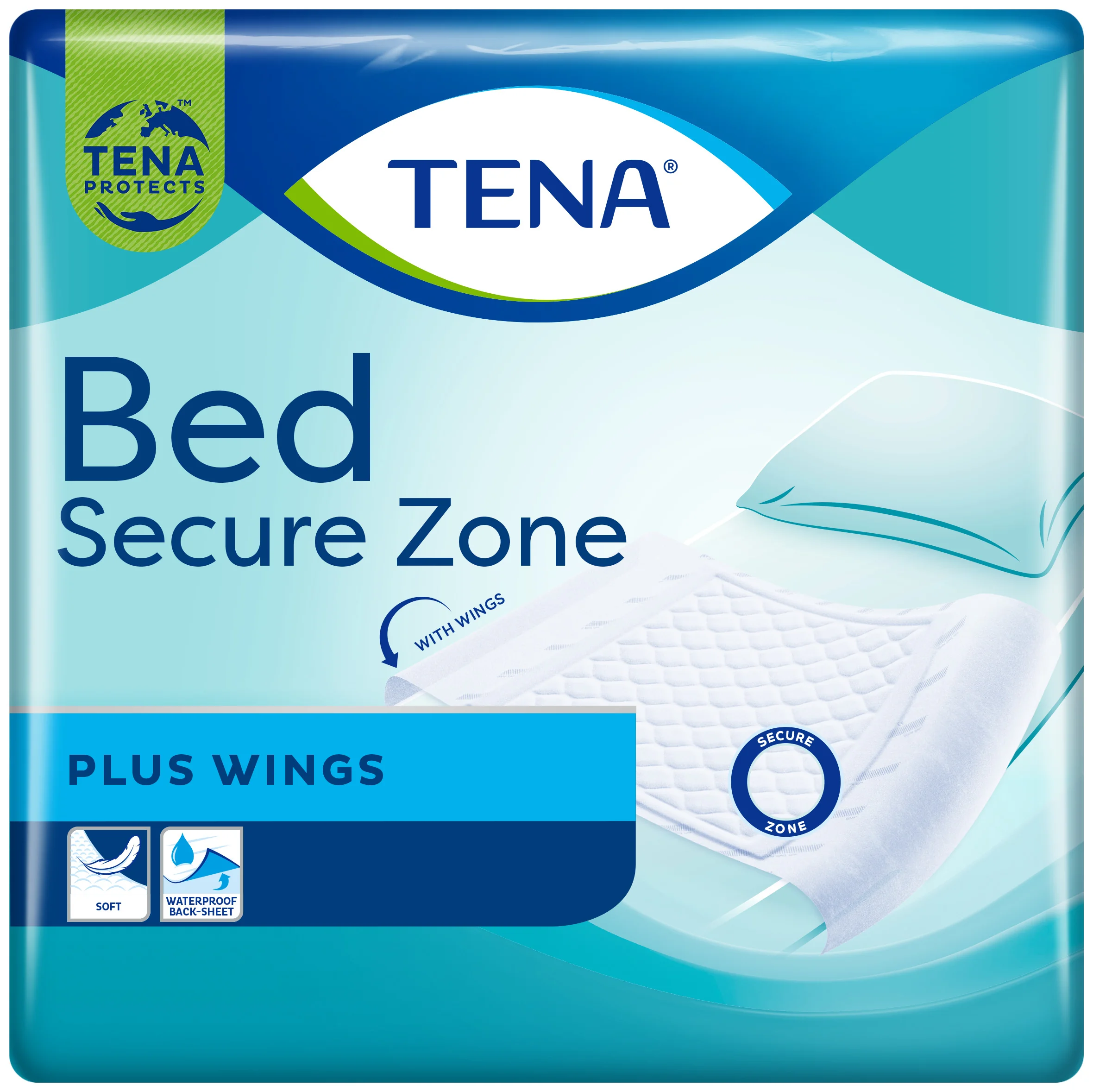 TENA BED SECURE ZONE PLUS WINGS TRAVERSINA 180X80 CM