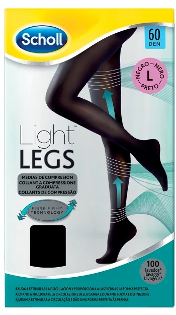 SCHOLL LIGHT LEGS COLLANT 20 DEN NERO TAGLIA L