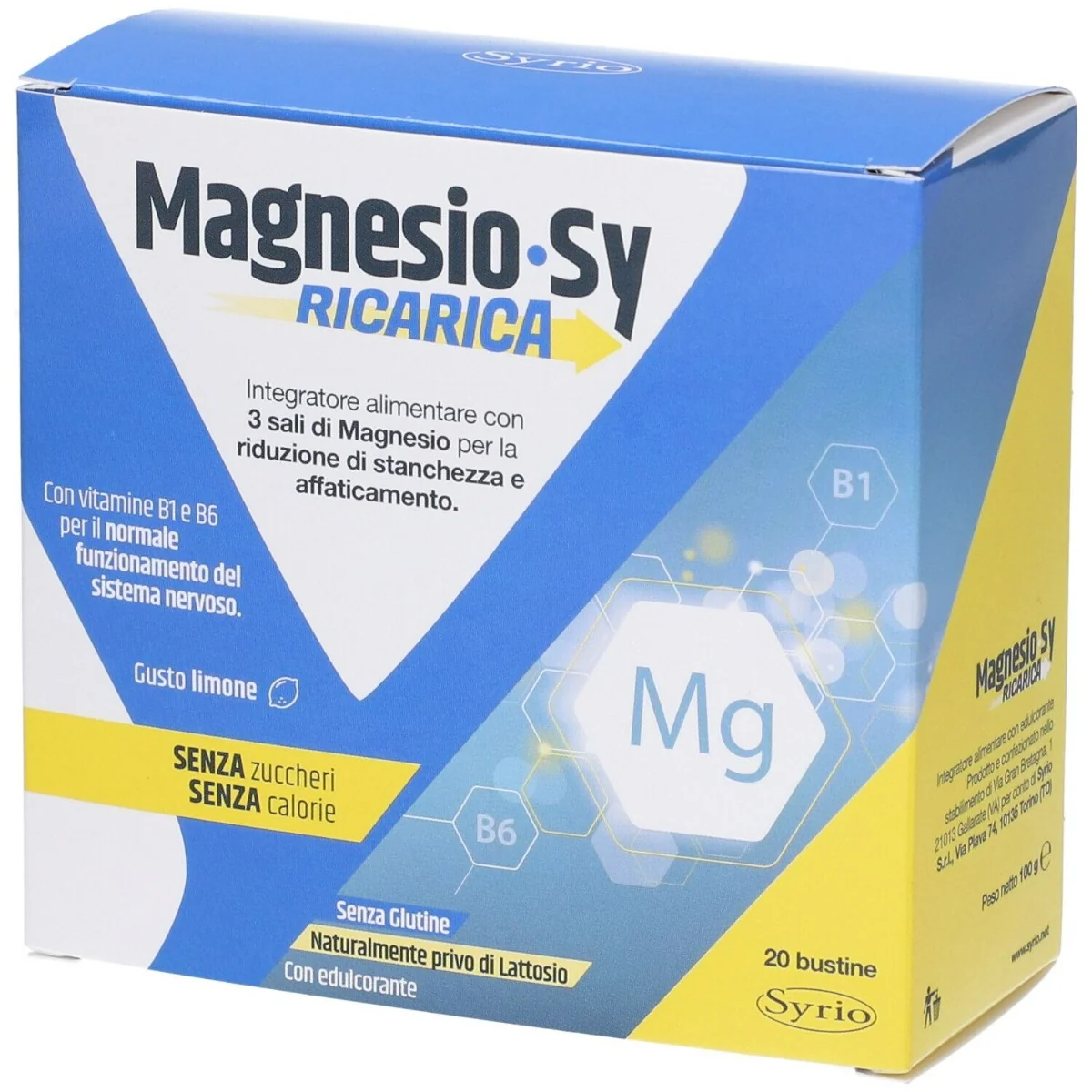 SYRIO MAGNESIO SY RICARICA 20 BUSTINE