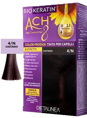 Biokeratin Ach8 4/N Castano Tinta Per Capelli